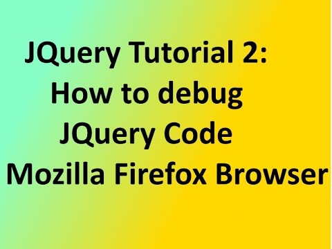 how to enable jquery in firefox