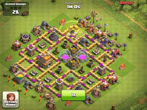 lvl - This video shows how to arrange the base for a Town Hall Level 7 wall defense so it survives an average attack. Note that the walls are arranged around the c...