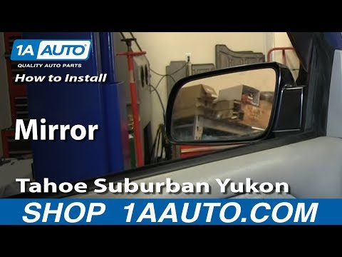 How To Install Replace Side Rear View Mirror 1995-99 Chevy GMC Tahoe Suburban Yukon