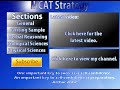MCAT Strategy Table of Contents