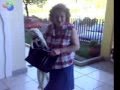 Dog humping a old lady