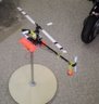 Part 2, Heli Test Stand, Novice Pilot tries it out.