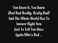 [ Lyrics TN ] R.I.P Michael Jackson - Bad ( Alvin and the Chipmunks )