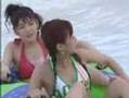 Risa and Sayumi water slider