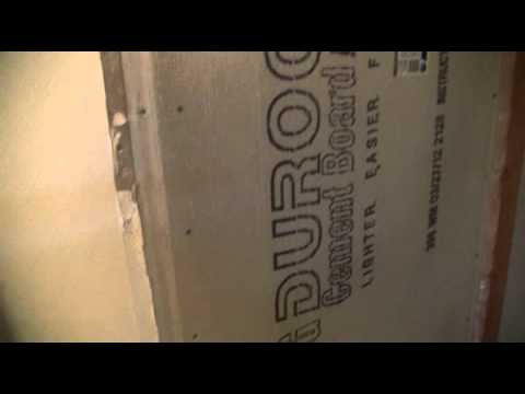 how to fasten durock to studs