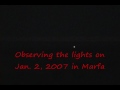 Mysterious UFO Lights of Marfa, Texas