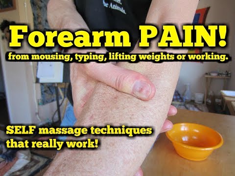 how to relieve forearm pain from typing