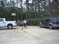 Bicycle crash into trash