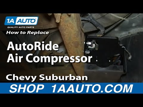 How To Replace Rear AutoRide Air Compressor 2000-06 Chevy Suburban GMC Yukon