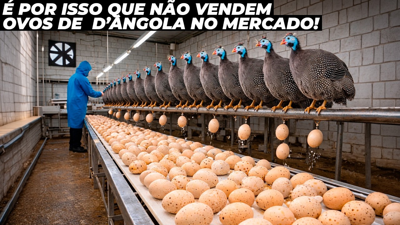 Porque quase não comemos ovos de galinha D'angola?