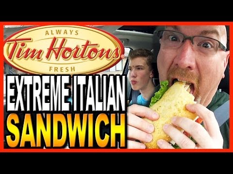 Tim Hortons ★ Extreme Italian Sandwich ★ with co-host Ben Domik