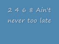 tom robinson band 2 4 6 8 with lyrics
sing-a-long

2 4 6 8