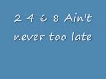 tom robinson band 2 4 6 8 with lyrics
sing-a-long

2 4 6 8