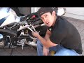 Sport Bike Slip-On Exhaust Installation : Sport Bike Passenger\ Sport Bike Slip-On Exhaust Installation : Sport Bike Passenger\