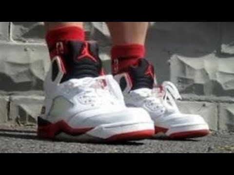 2006 Air Jordan Fire Red 5 Sneaker Review W/ Dj Delz