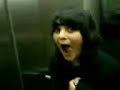 En un ascensor vic, lu i cami
