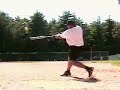 brett helmer hitting bombs with a 28 oz easton stealth