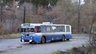 Trolleybus cab ride, Russia.