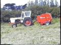 Baling with a David Brown and Welger RP 12 baler.