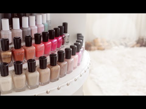how to organize nail polish