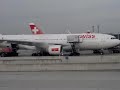 SWISS Int Airlines landing at Zurich Airport