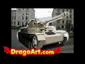 How to draw a tank step by step