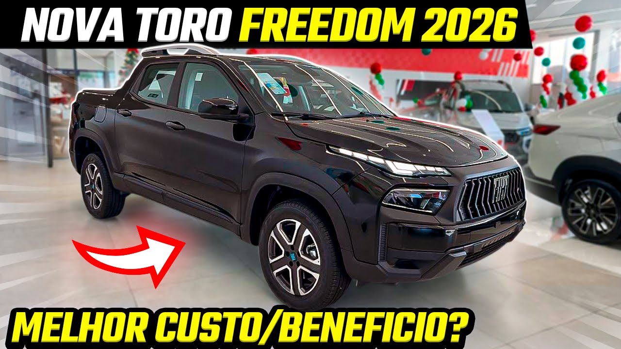 Avaliação Nova Fiat Toro Freedom 2026 Em Detalhes