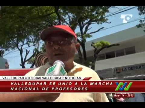 Valledupar se unió a la marcha nacional de profesores