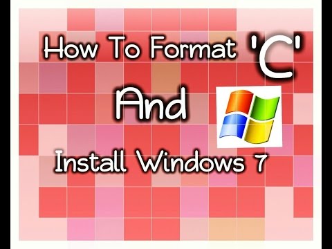 video-linktoworks-How to format c drive and install windows 7