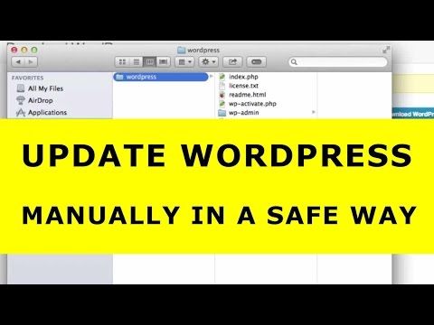 how to manually update wordpress