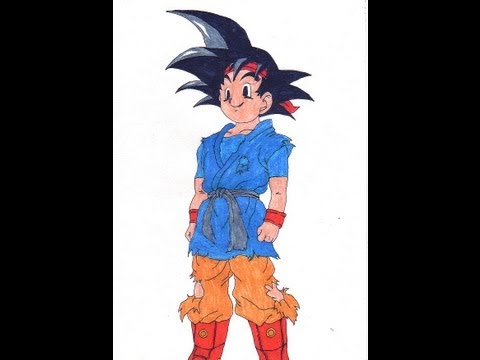 how to draw jr goku