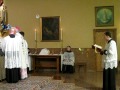 Fr. Larrabee sings the Epistle at St. Gertrude the Great in West Chester, Ohio