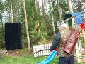 Archery Trick Shot : Self thrown apple