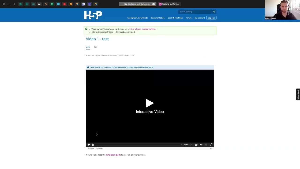 3. H5P - Interaktywne video, tworzenie i dodawanie do platformy