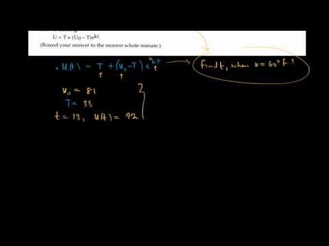 how to do newton's law of cooling problems