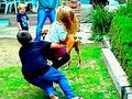 BOY TACKLES GIRL!