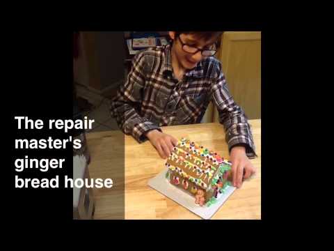 how to repair gingerbread house