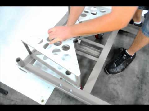 Midas Event Supply 30″ & 36″ Round and Square Pedestal Table Cart assembly instructions video