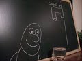 dibujos animados en una pizarra.
marrazki bizidunak arbela batean.
animated cartoons on a blackboard.