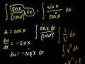 Another u-Subsitution Example Video Tutorial