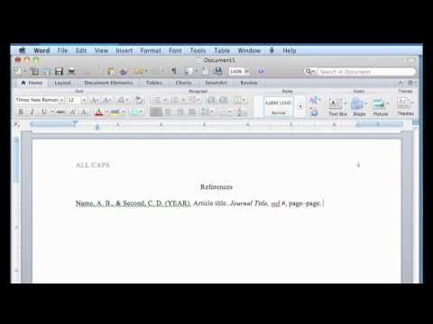 word on imac - Tutorial for formatting a manuscript for APA style rules using Word 2011 for Mac. Subtitles available: click on the CC button toward the bottom right of the ...