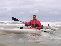 Kayaking at the Belgian beach with 2...