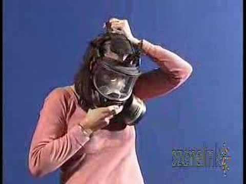 Donning a gasmask