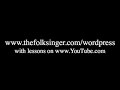 thefolksingers  fingerstyle guitar lesson in open d