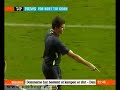 Crazy hooligan at Danish soccer match