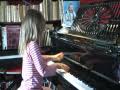 Charlotte (6y) two years on plays Prokofiev March 