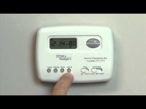 how to set old style thermostat