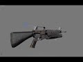 My modelled M16 M203 with 3DS MAX v9