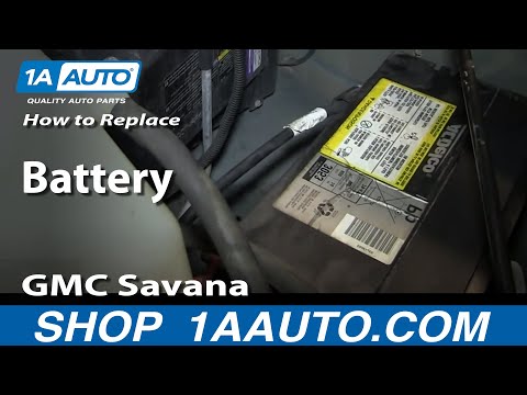 How To Install Replace Battery GMC Savana Chevy Express