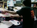 warming up on the ddrums